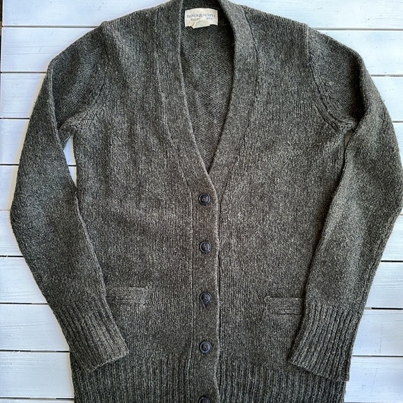 Denim & Supply Ralph Lauren Olive Green Wool Blend Cardigan size S - Picture 4 of 7